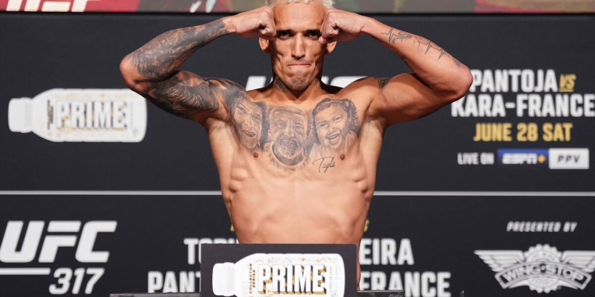 Charles Oliveira UFC 317: Drake apuesta gran suma de dinero a favor de Charles Oliveira