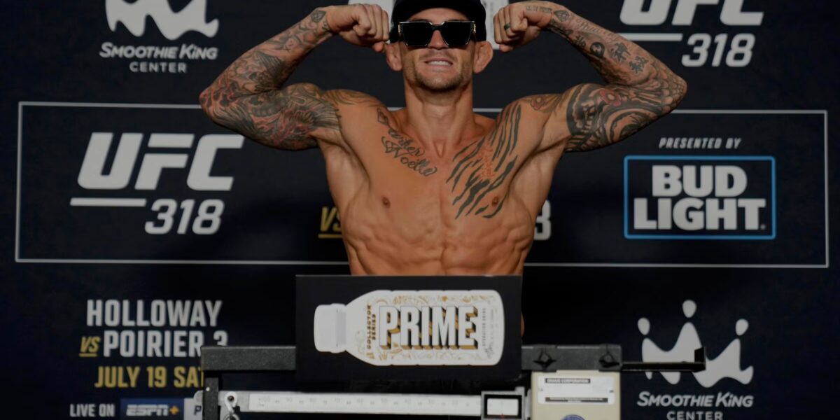 Dustin Poirier Resultados de los pesajes del UFC 318: Dustin Poirier hace peso para pelea de retiro