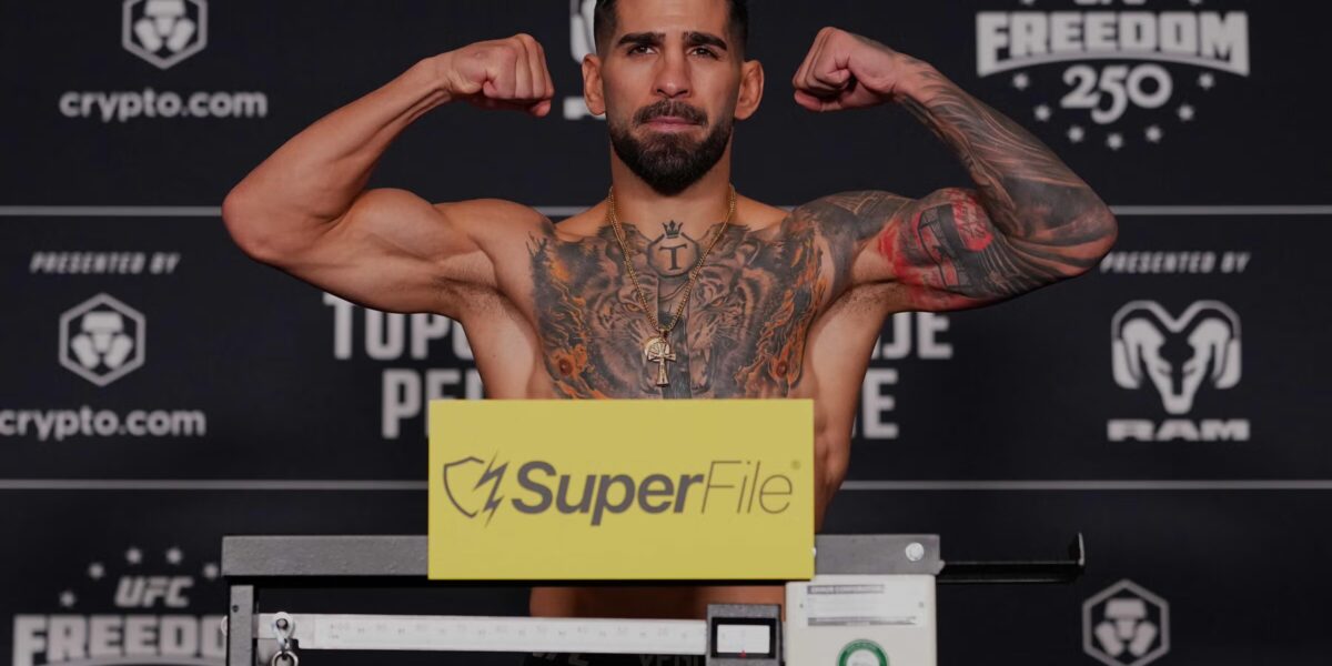Ilia Topuria Resultados de los pesajes del UFC Freedom 250: Ilia Topuria hace peso para primera defensa en 155 libras
